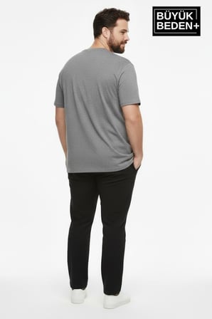 Erkek Büyük Beden Unified Collective Baskılı 3xl-6xl Bisiklet Yaka Tshırt SPR26BTS510-10