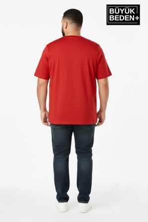 Erkek Büyük Beden Unified Collective Baskılı 3xl-6xl Bisiklet Yaka Tshırt SPR26BTS510-10