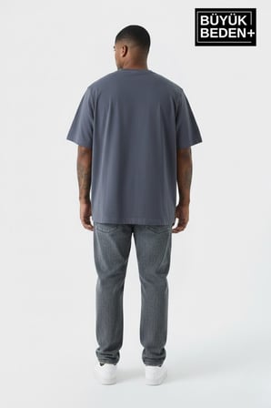 Erkek Büyük Beden Unified Collective Baskılı 3xl-6xl Bisiklet Yaka Tshırt SPR26BTS510-10