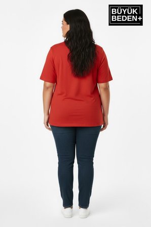 süperlife kadın büyük beden a baskılı 3xl-6xl bisiklet yaka tshırt spr26btsk510-12