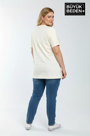 süperlife kadın büyük beden a baskılı 3xl-6xl bisiklet yaka tshırt spr26btsk510-12