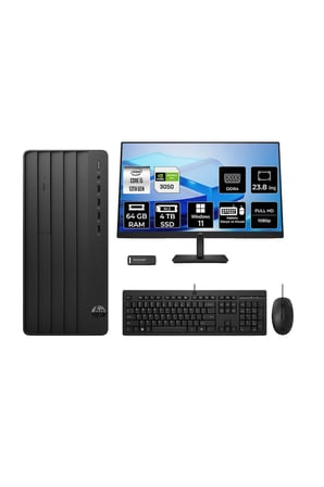 Pro Tower 290 G9 i5 13400 64GB 4TB SSD RTX3050/6GB W11P Masaüstü Bilgisayar + 23.8" Monitör