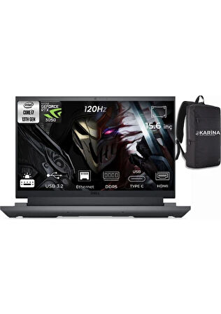 Dell G15-5530-03 Intel Core i7-13650HX 64GB 512GB SSD RTX3050 6GB 15.6" FHD 120Hz Freedos Gaming Laptop