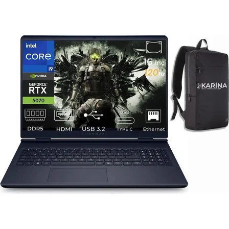 Dell Alienware 16 Aurora Intel Core 9-270H AC16250-C932157W-12 64GB 4tb RTX5070 8gb W11HOME 16 Inç 2k Wqxga 120Hz Wva Gaming Laptop