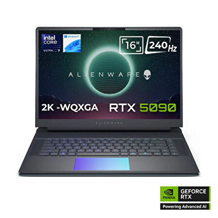 Dell Alienware 16 Area-51 AA16250 Ultra 9 275HX 32GB 1TB SSD 24GB RTX5090 16 WQXGA 240Hz Windows 11 İngilizce Klavye