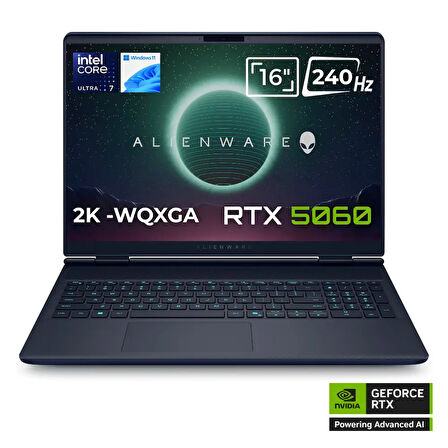 Dell Alienware 16X Aurora AC16251 Ultra 7 255HX 16GB 1TB SSD 8GB RTX5060 115W 16 WQXGA 240Hz Windows 11