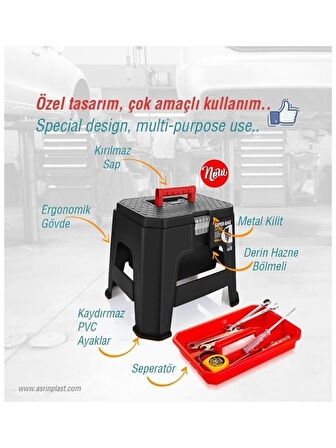 Süper Bag 5047 Super-Bag Takım Çantalı Tabure Balıkçı Tabure Balıkçı Çantası