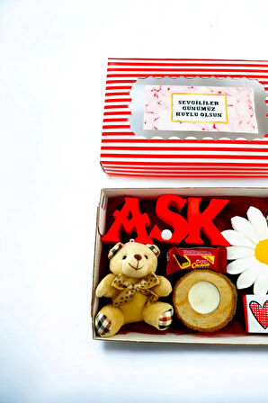 Aşk dolu Sevgililer Günü hediyesi Hediye kutusu Konsept Set Bears14RED1F