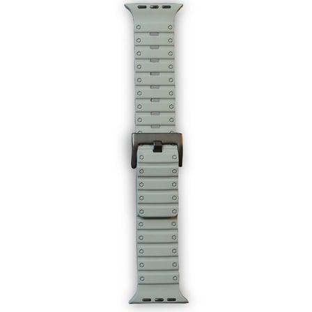 Apple Watch 42mm Magnus Mıknatıslı Silikon Kordon (SAAT DEĞİLDİR) - Gri iegxx