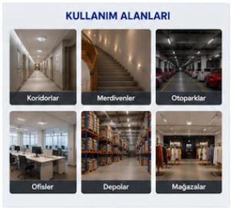 Alkan 5020 360° Sıva Altı ve Sıva Üstü Varlık Sensörü – 2-6 Metre Algılama – Ayarlanabilir Lux ve Zaman – 10A