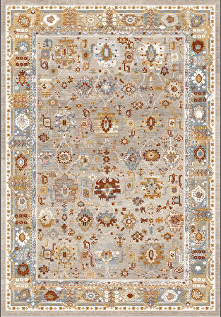 Pamuk Dokuma Taban Kaymaz Yıkanabilir Klasik Desenli  Salon Halısı Mutfak Halısı Koridor Halısı