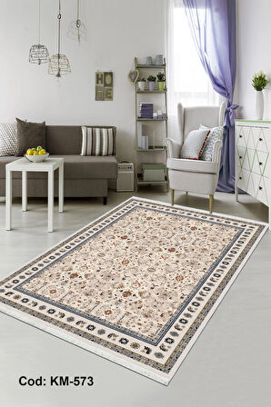 Pamuk Dokuma Taban Kaymaz Yıkanabilir Klasik Desenli  Salon Halısı Mutfak Halısı Koridor Halısı