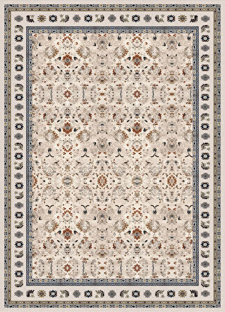 Pamuk Dokuma Taban Kaymaz Yıkanabilir Klasik Desenli  Salon Halısı Mutfak Halısı Koridor Halısı