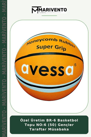 Özel Üretim BR-6 Basketbol Topu NO:6 (50) Gençler Taraftar Müsabaka
