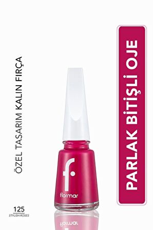 Flormar Klasik Parlak Bitişli Yüksek Pigmentli Oje - Nail Enamel-125 Stylısh Roses New- 8682536035767