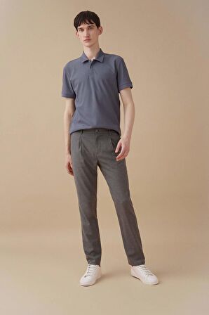 DeFacto Modern Fit Polo Yaka Basic Düz Dokulu Kısa Kollu Tişört B6374AX24SPBE729