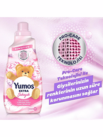 Yumoş Extra Şakayık Konsantre 60 Yıkama Yumuşatıcı 1.44 lt