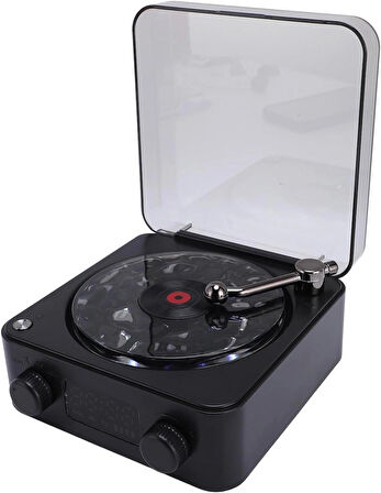 Retro Pikap Tasarımlı Mp3 Çalar Şarjlı RGB Tavan Yansıtma 4 Derin Uyku Müzikli BT/SD Kart/Aux Siyah