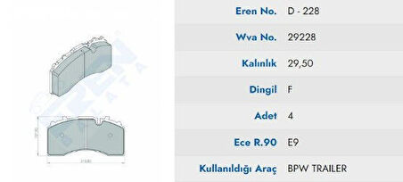 DISK BALATA BPW Y.M BUYUK 29228