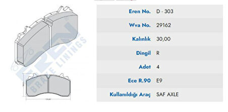 SAF DINGIL E.M DISK BALATA 29162