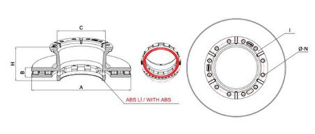 FREN DISKI IVECO DISK EURO STRALIST ABSLI 2995812