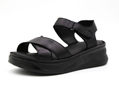 De Scario 51 Kadın Deri Sandalet