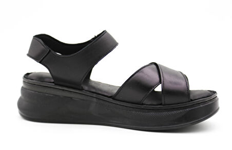 De Scario 51 Kadın Deri Sandalet