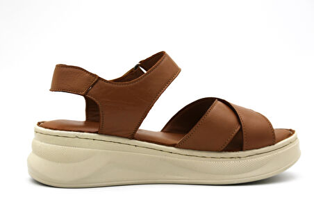 De Scario 51 Kadın Deri Sandalet