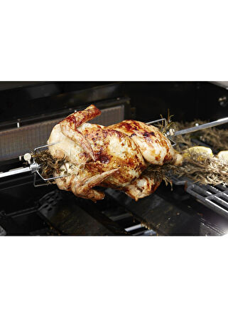 Barbeccok Piliç Çevirme Çatalı Pilli 68cm