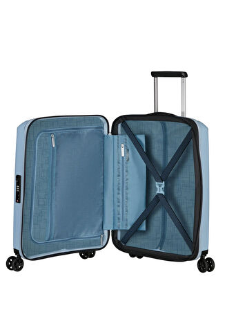 American Tourister Mavi Çekçekli Sert Valiz AEROSTEP-SPINNER 55/20 EXP TSA