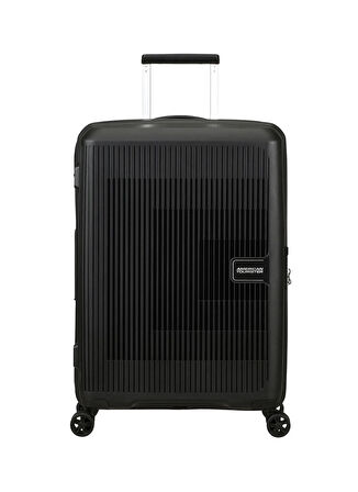 American Tourister Siyah Çekçekli Sert Valiz AEROSTEP-SPINNER 67/24 EXP TSA