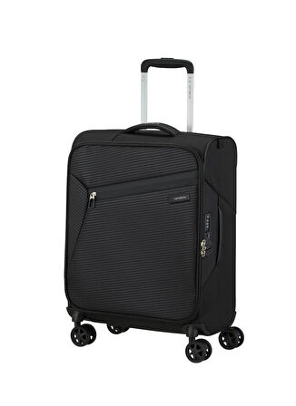 Samsonite Siyah Çekçekli Kumaş Valiz LITEBEAM-SPINNER 55/20