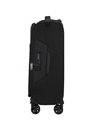Samsonite Siyah Çekçekli Kumaş Valiz LITEBEAM-SPINNER 55/20