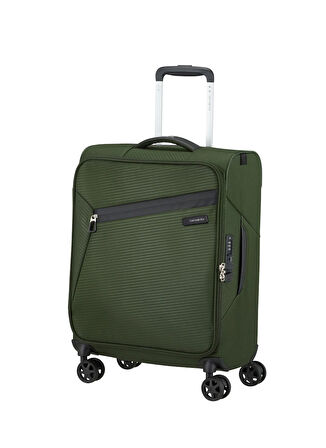 Samsonite Haki Çekçekli Kumaş Valiz LITEBEAM-SPINNER 55/20