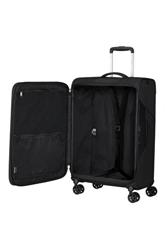 Samsonite Siyah Çekçekli Kumaş Valiz LITEBEAM-SPINNER 66/24 EXP