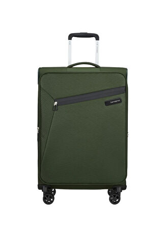 Samsonite Haki Çekçekli Kumaş Valiz LITEBEAM-SPINNER 66/24 EXP