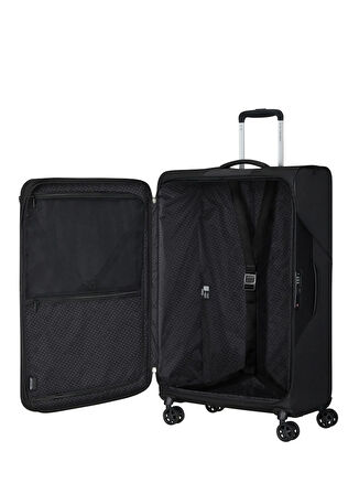 Samsonite Siyah Çekçekli Kumaş Valiz LITEBEAM-SPINNER 77/28 EXP