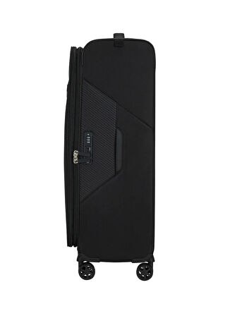 Samsonite Siyah Çekçekli Kumaş Valiz LITEBEAM-SPINNER 77/28 EXP