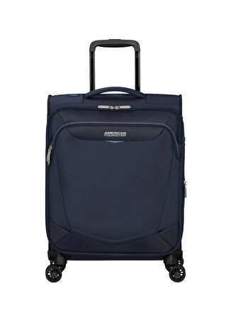 American Tourister Lacivert Çekçekli Kumaş Valiz SUMMERRIDE-SPINNER S EXP TSA