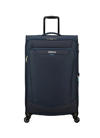 American Tourister Lacivert Çekçekli Kumaş Valiz SUMMERRIDE-SPINNER L EXP TSA