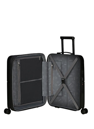 American Tourister Siyah Çekçekli Sert Valiz DASHPOP-SPINNER 55/20 EXP TSA