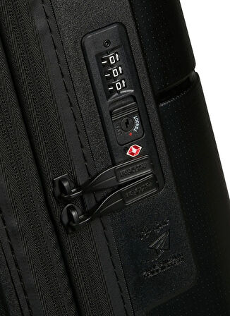 American Tourister Siyah Çekçekli Sert Valiz DASHPOP-SPINNER 55/20 EXP TSA
