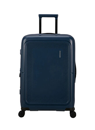 American Tourister Lacivert Çekçekli Sert Valiz DASHPOP-SPINNER 67/24 EXP TSA