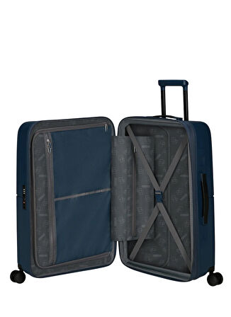 American Tourister Lacivert Çekçekli Sert Valiz DASHPOP-SPINNER 67/24 EXP TSA