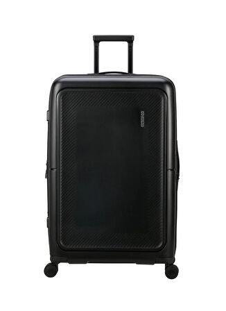 American Tourister Siyah Çekçekli Sert Valiz DASHPOP-SPINNER 77/28 EXP TSA