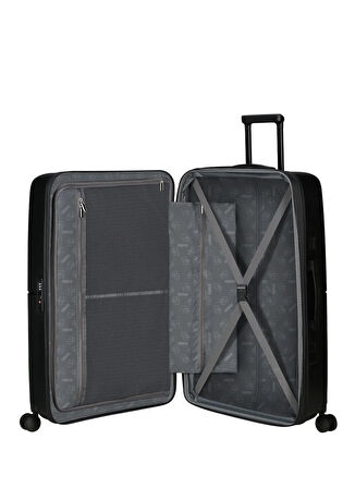 American Tourister Siyah Çekçekli Sert Valiz DASHPOP-SPINNER 77/28 EXP TSA