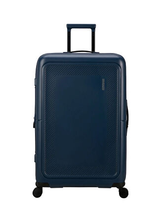 American Tourister Lacivert Çekçekli Sert Valiz DASHPOP-SPINNER 77/28 EXP TSA