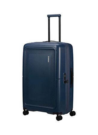 American Tourister Lacivert Çekçekli Sert Valiz DASHPOP-SPINNER 77/28 EXP TSA