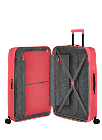 American Tourister Pembe Çekçekli Sert Valiz DASHPOP-SPINNER 77/28 EXP TSA
