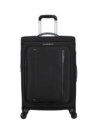 American Tourister Siyah Erkek Çekçekli Kumaş Valiz CLOUDRIDER-SPINNER M EXP TSA